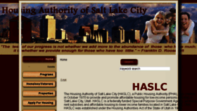 What Haslcutah.org website looked like in 2016 (7 years ago)
