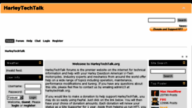 What Harleytechtalk.org website looked like in 2016 (7 years ago)