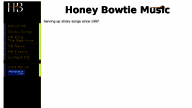 What Honeybowtie.com website looked like in 2016 (7 years ago)