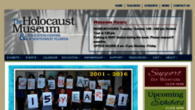 What Holocaustmuseumswfl.org website looked like in 2016 (7 years ago)