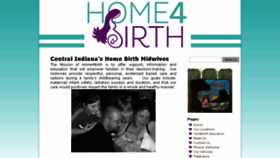 What Home4birth.com website looked like in 2016 (7 years ago)