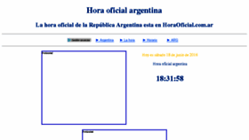 What Horaoficial.com.ar website looked like in 2016 (7 years ago)