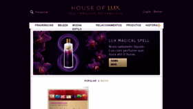 What Houseoflux.com.br website looked like in 2016 (7 years ago)