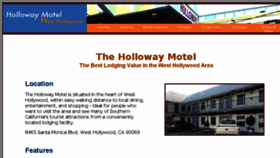 What Hollowaymotel.com website looked like in 2016 (7 years ago)