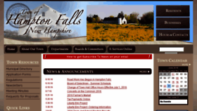 What Hamptonfalls.org website looked like in 2016 (9 years ago)