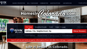 What Homesincolorado.com website looked like in 2016 (7 years ago)