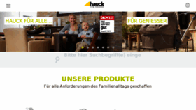 What Hauck.de website looked like in 2016 (7 years ago)