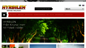 What Hyrbilen.com website looked like in 2016 (7 years ago)