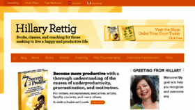 What Hillaryrettig.com website looked like in 2016 (7 years ago)