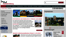 What Henstedt-ulzburg.de website looked like in 2016 (7 years ago)