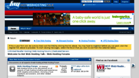 What Hotwebhostingtalk.com website looked like in 2016 (7 years ago)