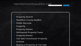 What Hamiltoncountyauditor.com website looked like in 2016 (7 years ago)