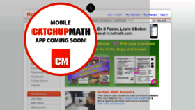 What Hotmath.com website looked like in 2016 (7 years ago)