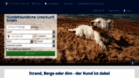What Hund-auf-reisen.de website looked like in 2016 (7 years ago)