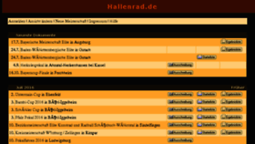What Hallenrad.de website looked like in 2016 (7 years ago)