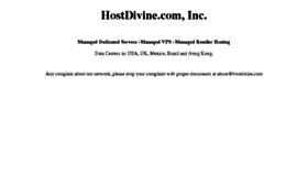 What Hostdivine.net website looked like in 2016 (7 years ago)