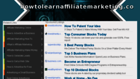 What Howtolearnaffiliatemarketing.com website looked like in 2016 (7 years ago)