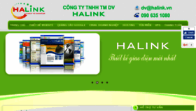What Halink.vn website looked like in 2016 (7 years ago)