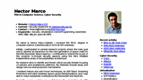 What Hmarco.org website looked like in 2016 (7 years ago)