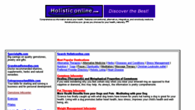 What Holisticonline.com website looked like in 2016 (7 years ago)