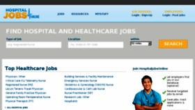 What Hospitaljobsonline.com website looked like in 2016 (7 years ago)