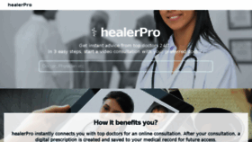 What Healerpro.com website looked like in 2016 (7 years ago)