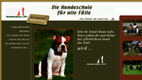 What Hundetrainer-vor-ort.de website looked like in 2016 (7 years ago)