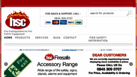 What Hscfiresafe.co.uk website looked like in 2016 (7 years ago)
