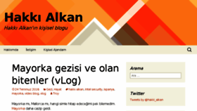 What Hakkialkan.com website looked like in 2016 (7 years ago)