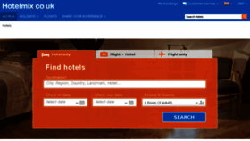 What Hotelmix.co.uk website looked like in 2016 (7 years ago)