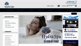 What Hydraspa.co.uk website looked like in 2016 (7 years ago)