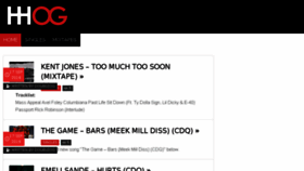 What Hiphopog.com website looked like in 2016 (7 years ago)