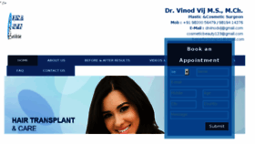What Hairtransplantmumbai.in website looked like in 2016 (7 years ago)