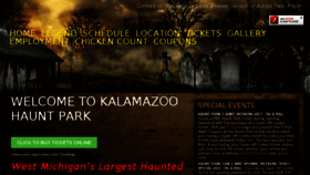 What Hauntpark.com website looked like in 2016 (7 years ago)