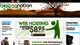 What Hosting-nation.ca website looked like in 2016 (7 years ago)