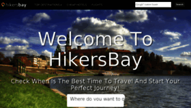 What Hikersbay.com website looked like in 2016 (7 years ago)