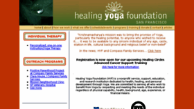 What Healingyoga.org website looked like in 2016 (7 years ago)