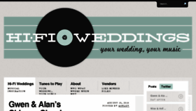 What Hifiweddings.com website looked like in 2016 (7 years ago)