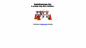 What Hatekonyan.hu website looked like in 2016 (7 years ago)