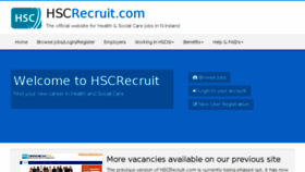 What Hscrecruit.com website looked like in 2016 (7 years ago)