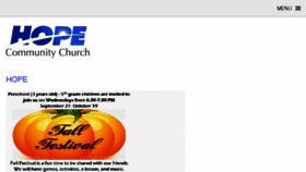 What Hopechurchlincoln.org website looked like in 2016 (7 years ago)