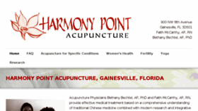 What Harmonypointacupuncture.com website looked like in 2016 (9 years ago)
