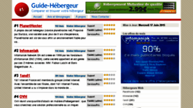What Hebergementfr.com website looked like in 2016 (7 years ago)