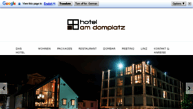 What Hotelamdomplatz.at website looked like in 2016 (7 years ago)