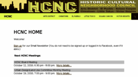 What Hcncla.org website looked like in 2016 (8 years ago)