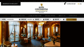 What Hotelcontinental.com website looked like in 2016 (7 years ago)