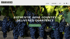 What Harvestcrates.com website looked like in 2016 (7 years ago)