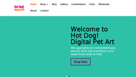 What Hotdogpetart.com website looked like in 2016 (7 years ago)