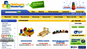 What Heirloomwoodentoys.com website looked like in 2016 (7 years ago)