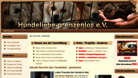 What Hundeliebe-grenzenlos.de website looked like in 2016 (7 years ago)